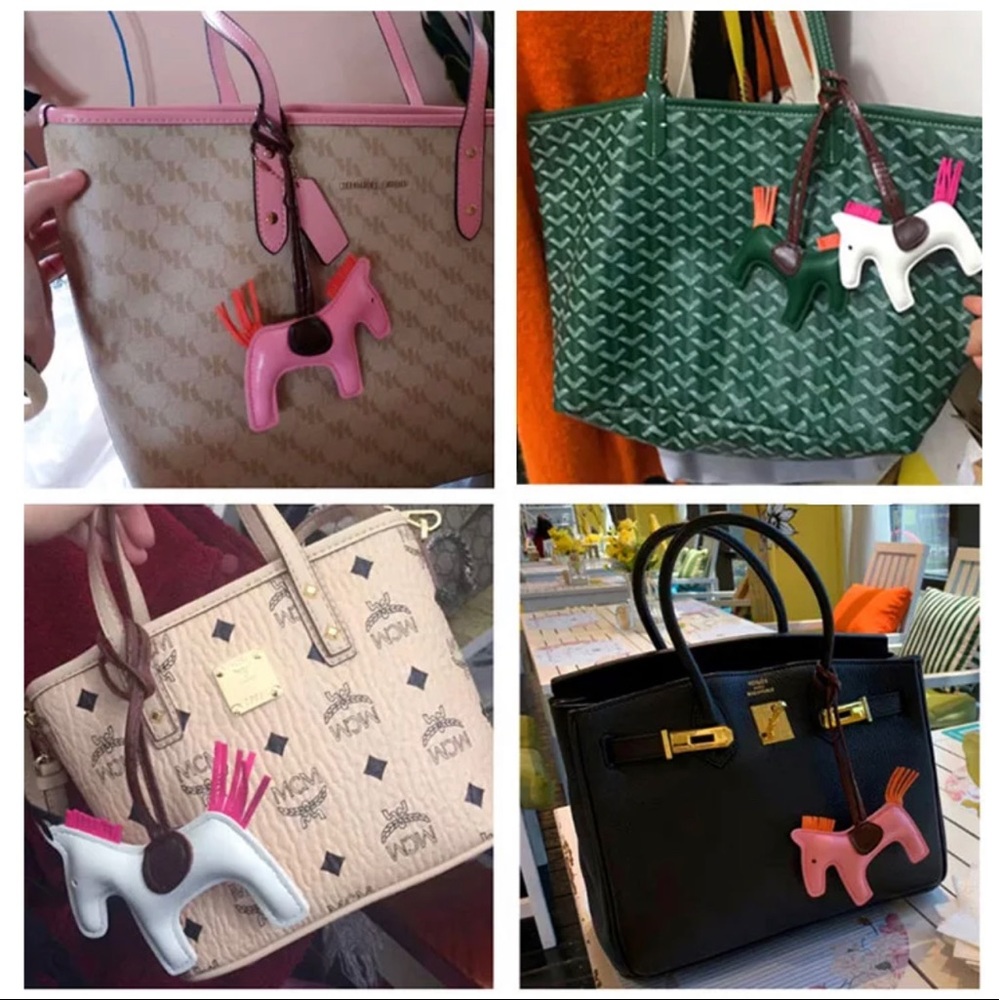 3 pcs Ladies Bag Decoration Charm Pendant Little Color Horse. (Random Colors)